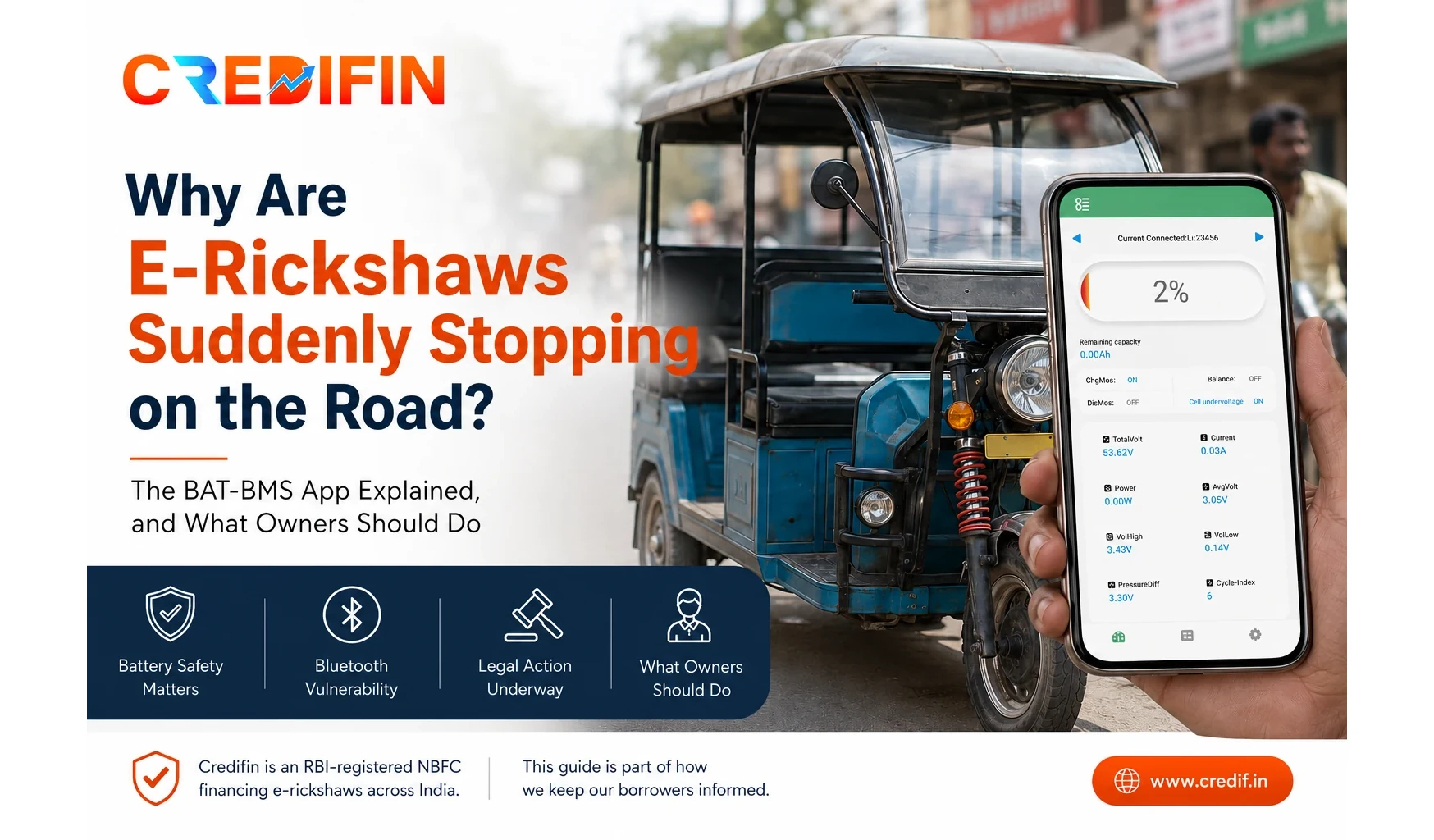 Why Are E-Rickshaws Suddenly Stopping? The BAT-BMS App Explained