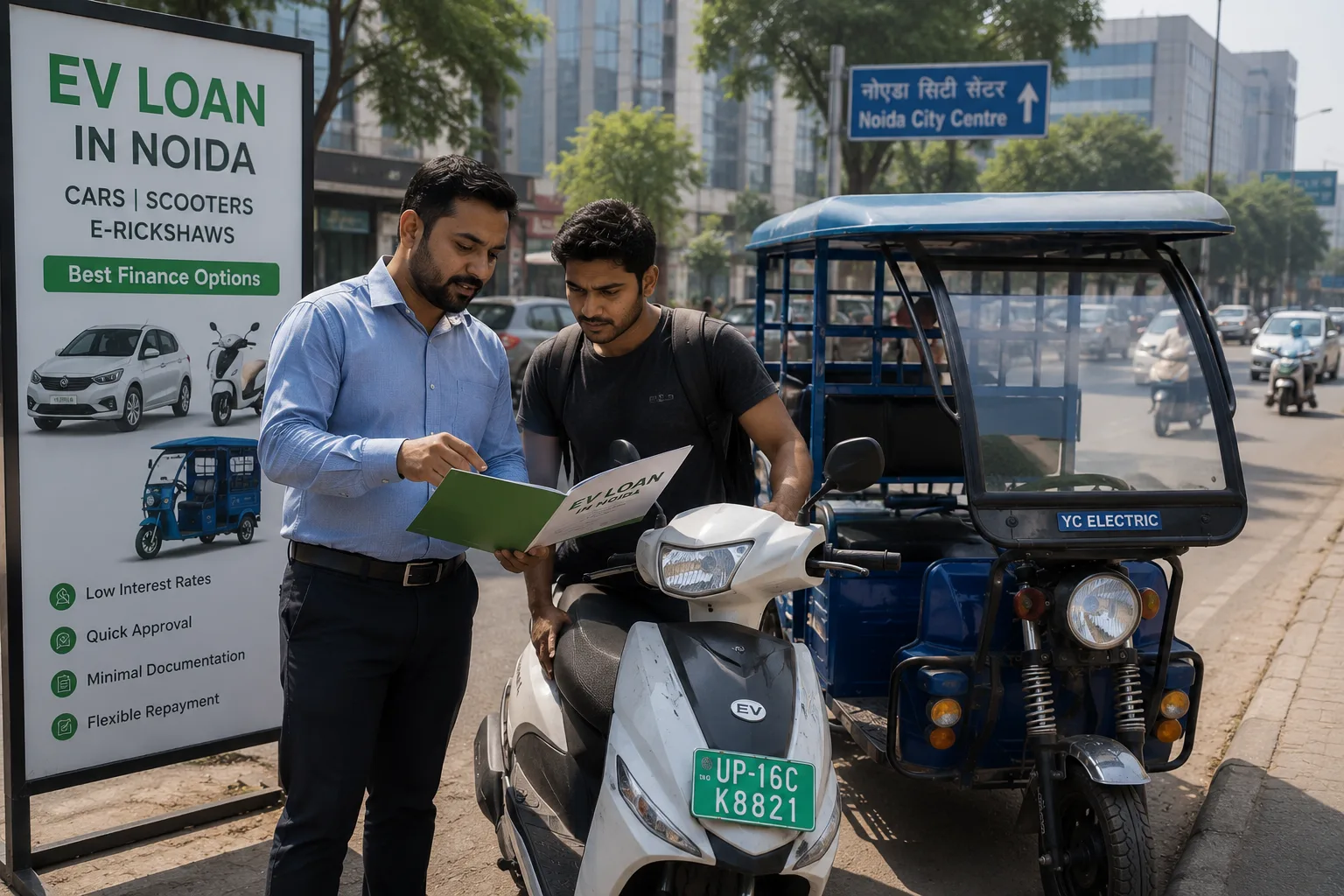 EV Loan in Noida: Best Finance Options for Cars, Scooters & E-Rickshaws