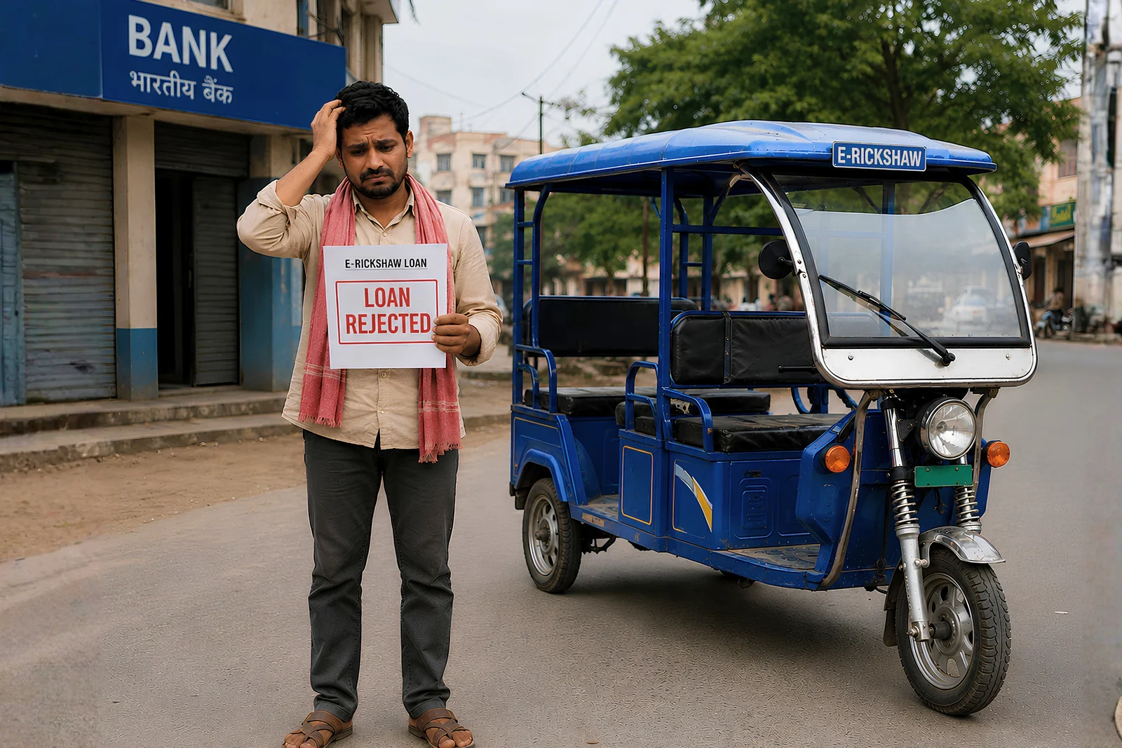 E-Rickshaw Loan Rejected? 6 Reasons and the Fix for Each