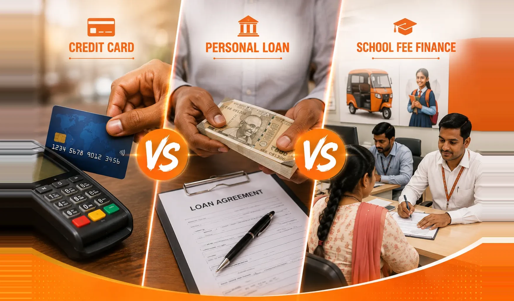 School Fee Finance vs Personal Loan vs Credit Card: The Cheapest Way to Pay Big School Fees
